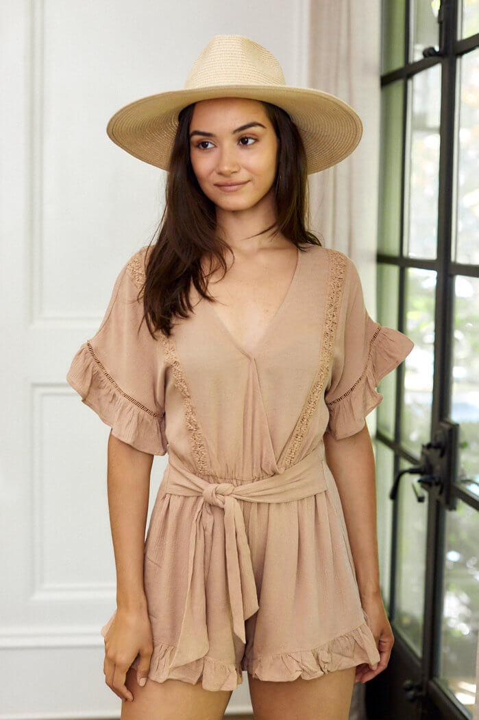 SALE - Ella Ruffle Detail Romper - fab'rik
