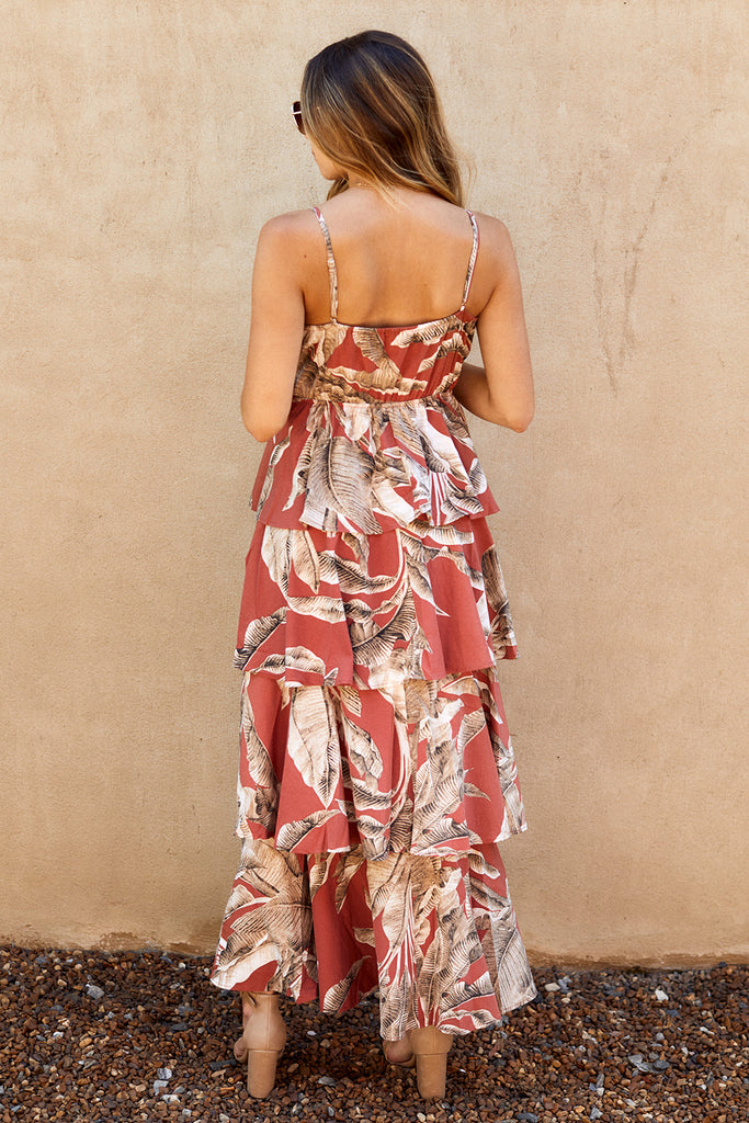 Rio Sleeveless Tiered Maxi Dress - fab'rik