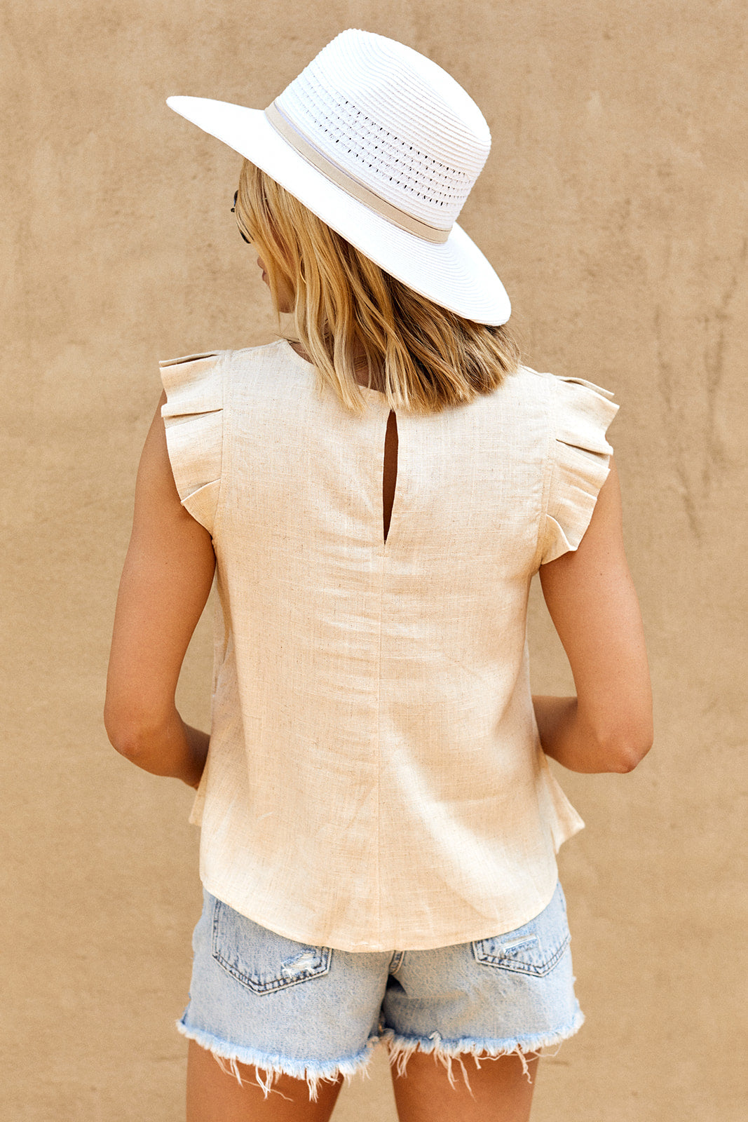 SALE - Jezzie Ruffled Short Sleeve Top - fab'rik