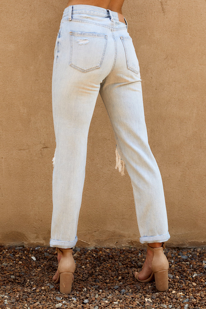 SALE - Pistola Presley Distressed Straight Leg Denim - fab'rik