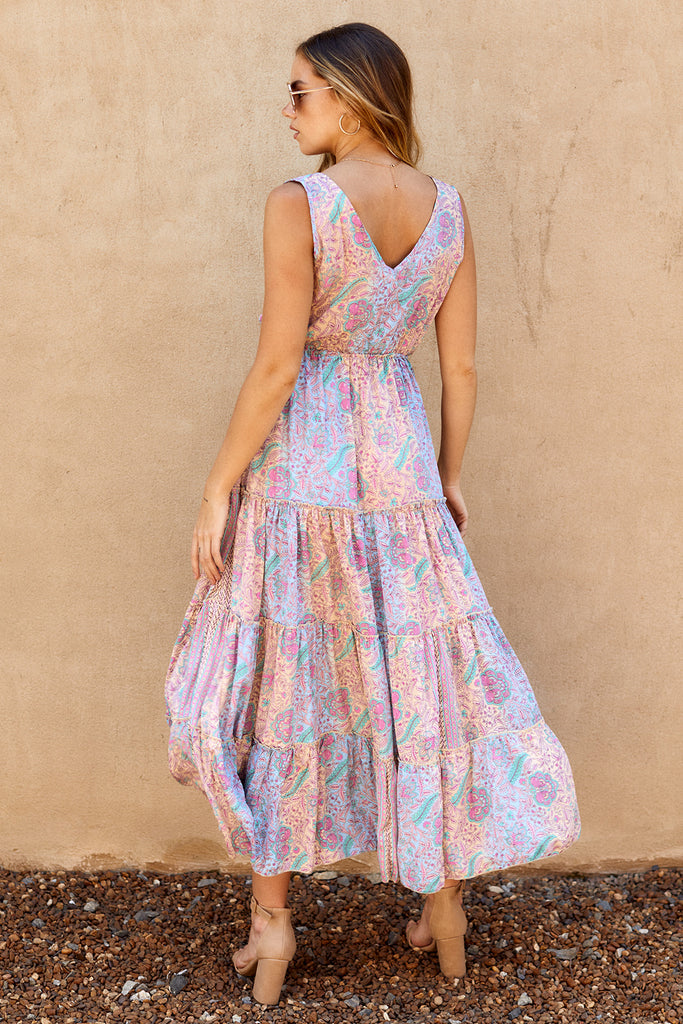 SALE - Dauphine Tiered Maxi Dress - fab'rik