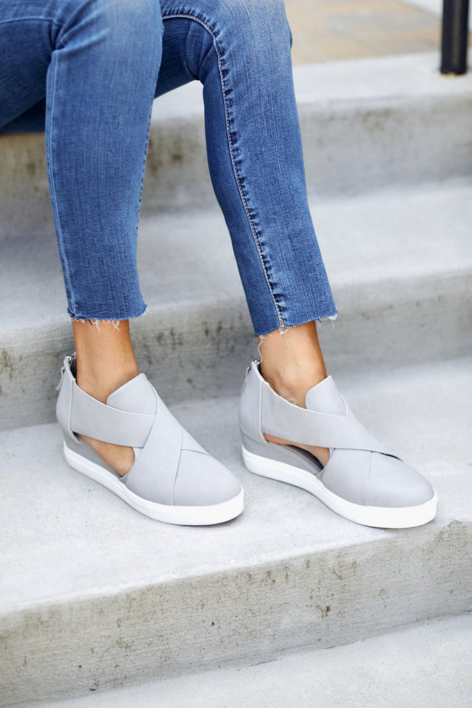 Melody Cut Out Sneaker Wedge - fab'rik