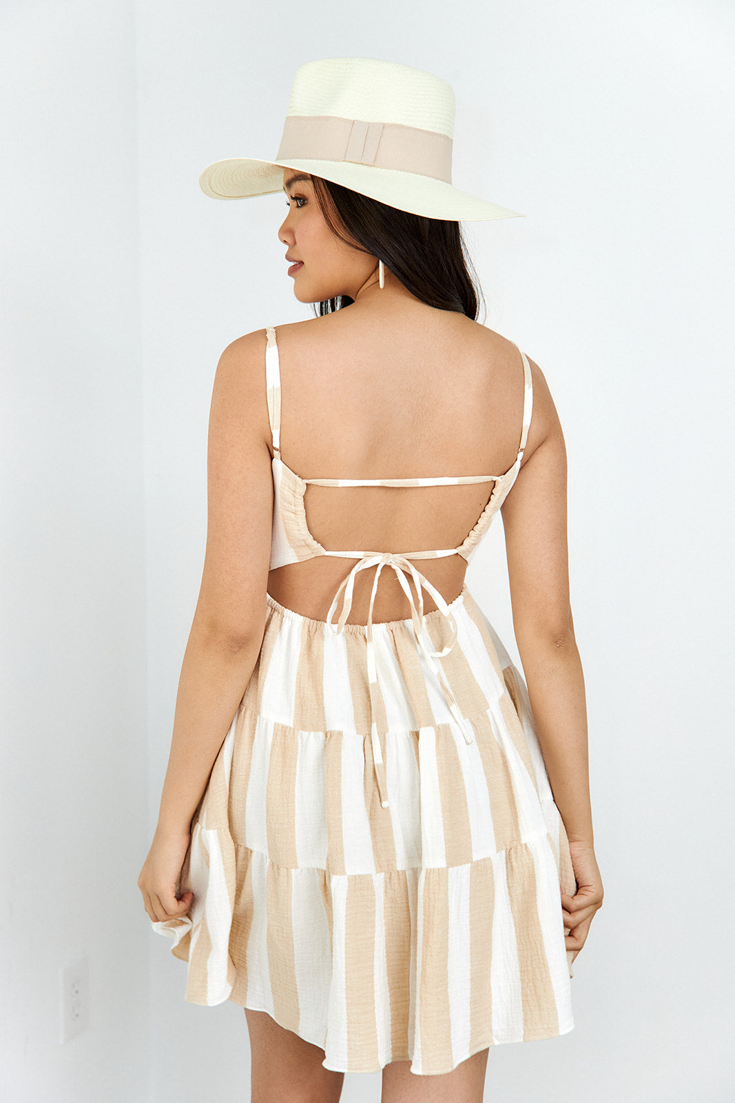 Princeton Stripe Open Back Dress - fab'rik