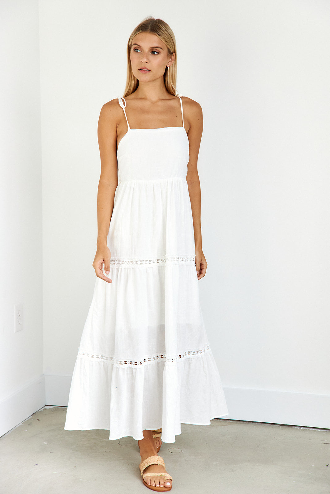 Odette Tiered Midi Dress - fab'rik