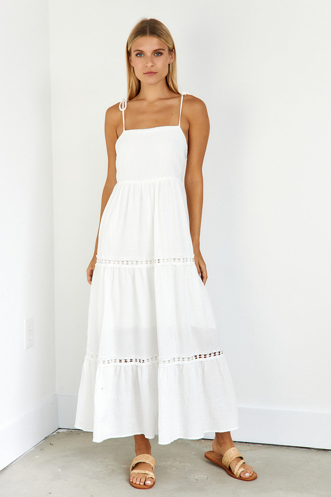 Odette Tiered Midi Dress - fab'rik