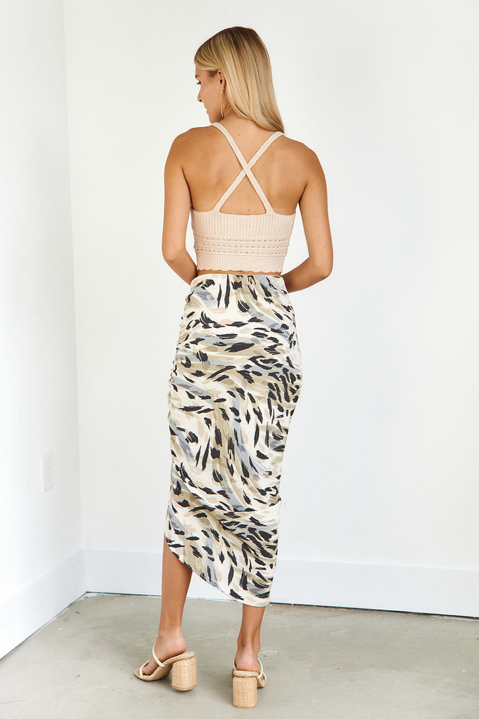Maysen Printed Midi Skirt - fab'rik