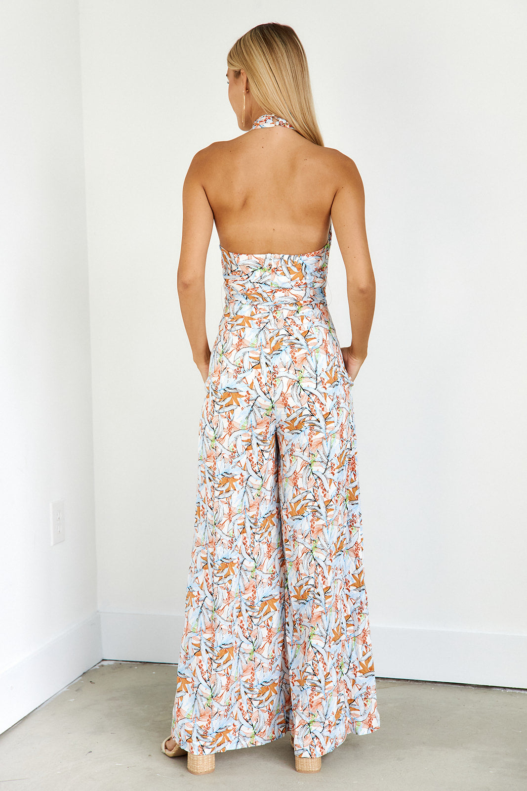 Rian Twist Halter Neck Jumpsuit - fab'rik