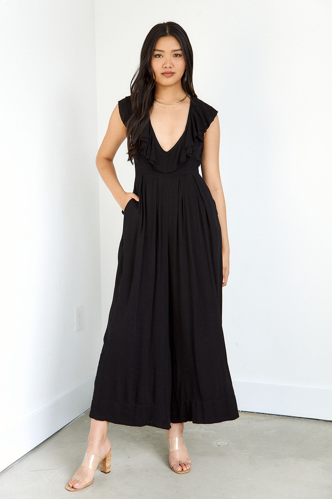 Calix Ruffle Jumpsuit - fab'rik