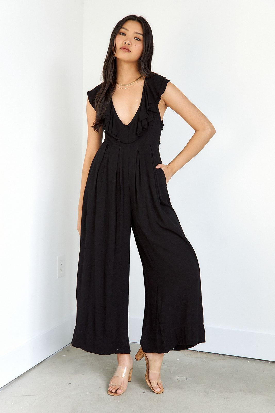 Calix Ruffle Jumpsuit - fab'rik