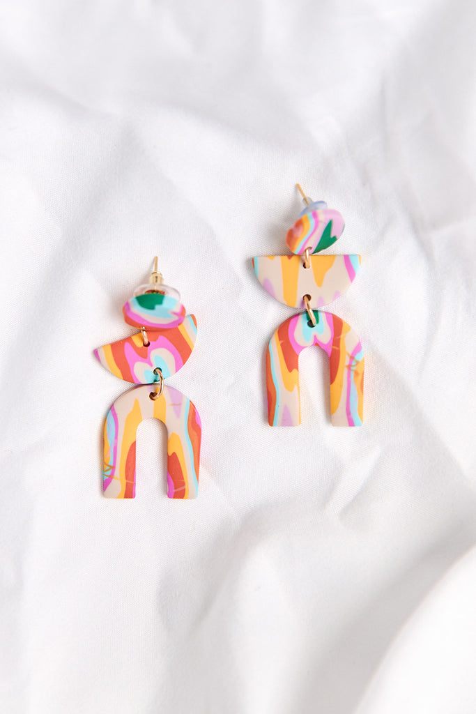 Sullivan Clay Arch Earrings - fab'rik