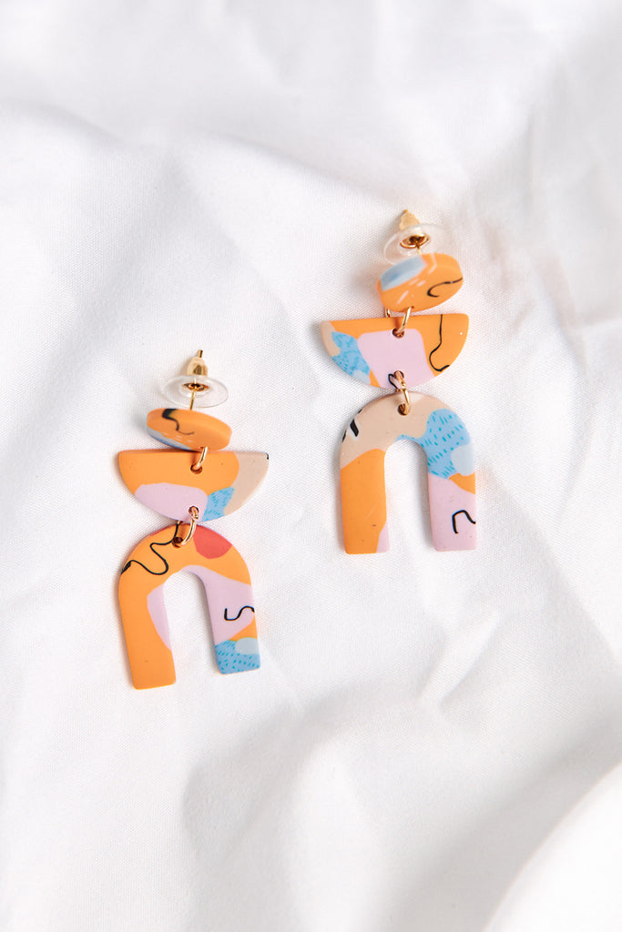 Sullivan Clay Arch Earrings - fab'rik