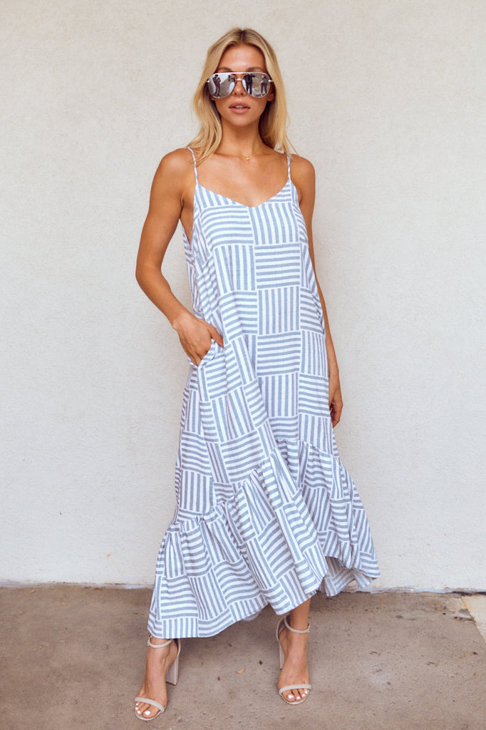 SALE - Ren Ruffle Detail Midi  Dress - fab'rik