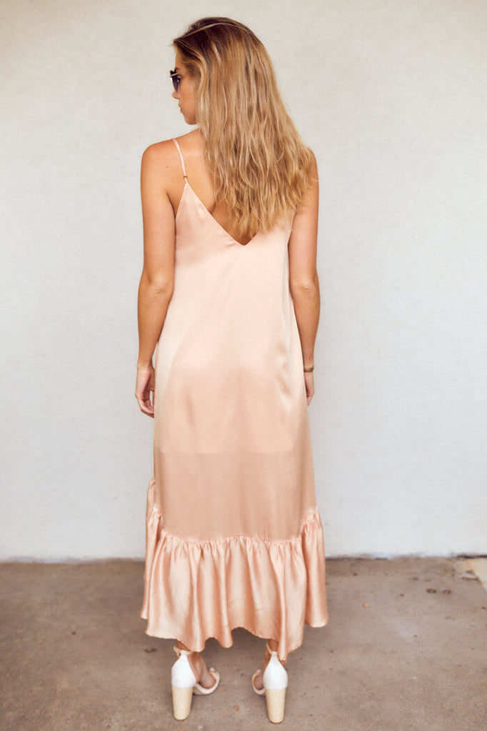 SALE - Ren Ruffle Detail Midi  Dress - fab'rik