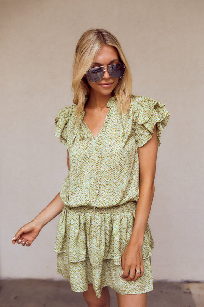 Rhodes Smocked Waist Mini Dress - fab'rik