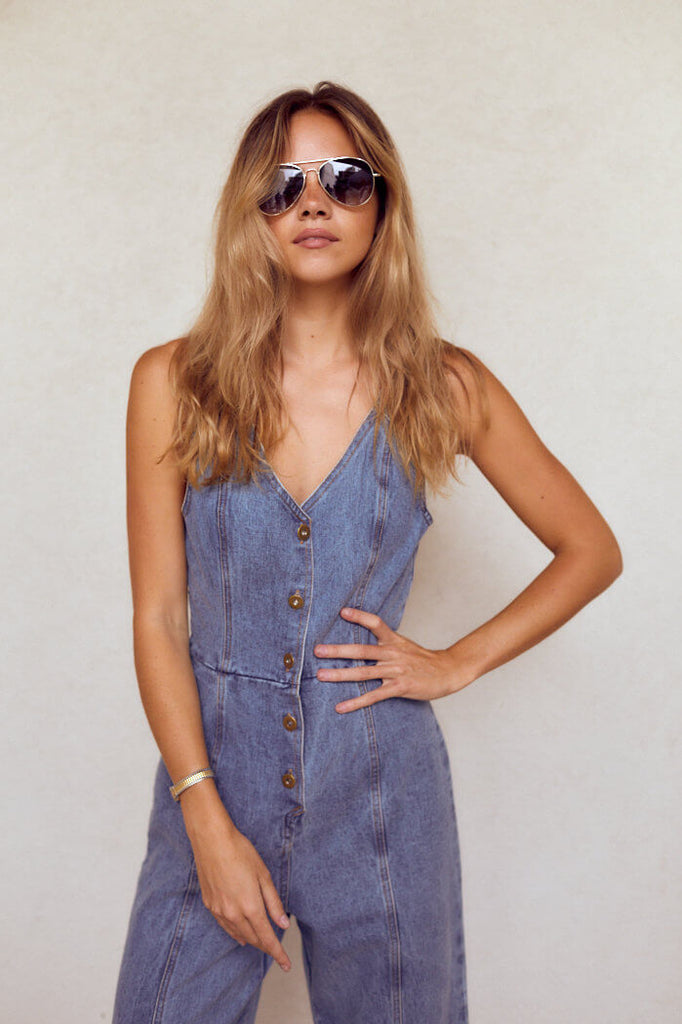 SALE - Ramsey Denim Jumpsuit - fab'rik