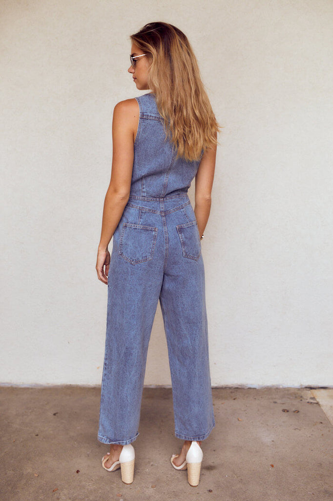 SALE - Ramsey Denim Jumpsuit - fab'rik