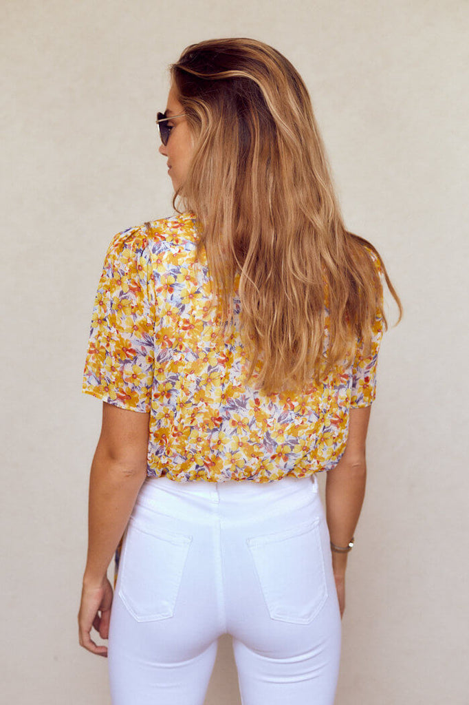 SALE - Verena Floral Wrap Blouse - fab'rik