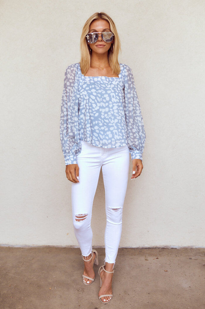 Palmer Ballon Sleeve Top - fab'rik
