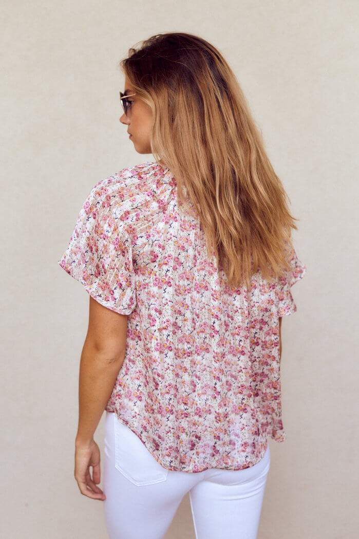 SALE - Charleigh Short Sleeve Blouse - fab'rik