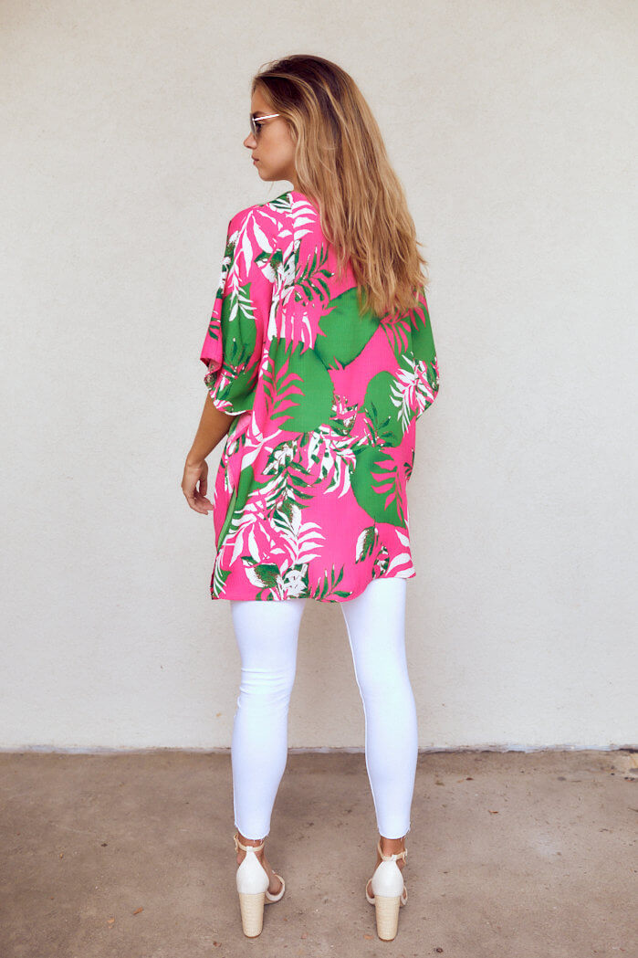 SALE - Lucy Palm Print Tunic - fab'rik