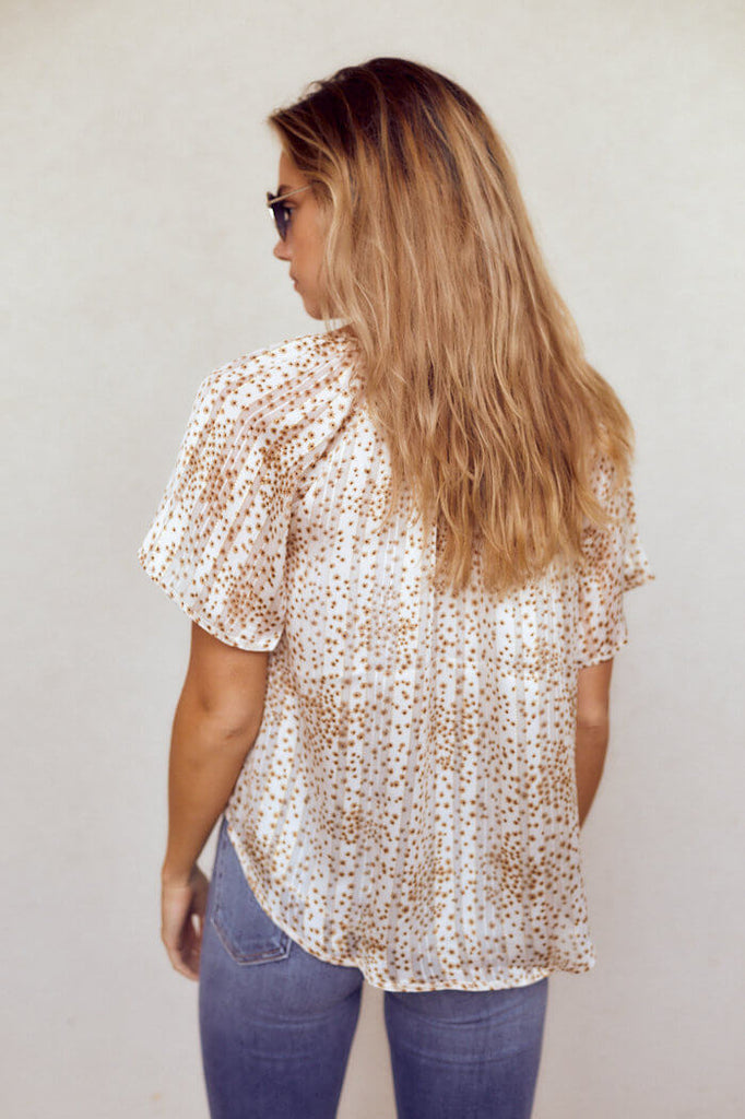 SALE - Charleigh Short Sleeve Blouse - fab'rik