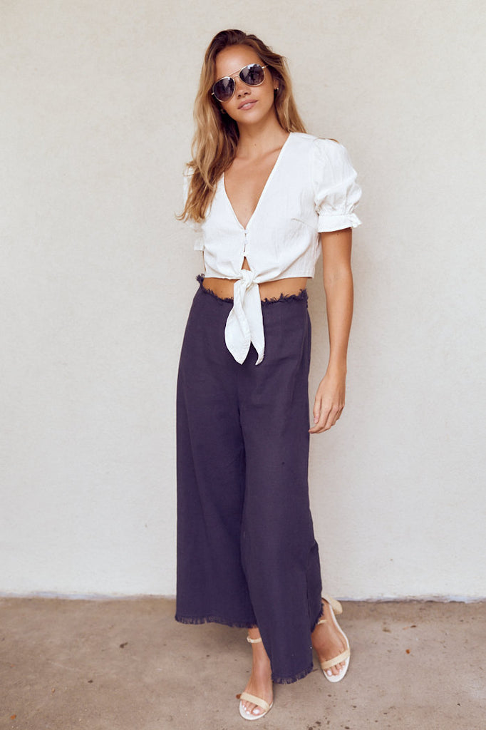 SALE - Noah Fringe Wedge Pants - fab'rik
