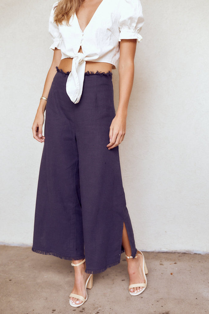 SALE - Noah Fringe Wedge Pants - fab'rik