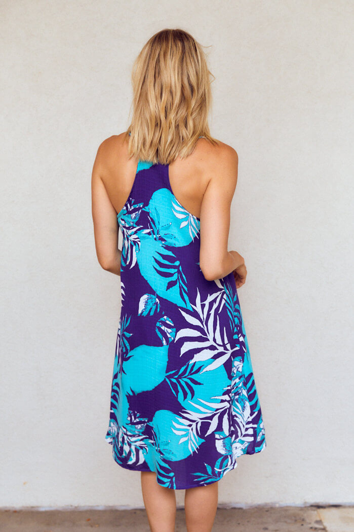 SALE - Vivian Palm Print Dress - fab'rik