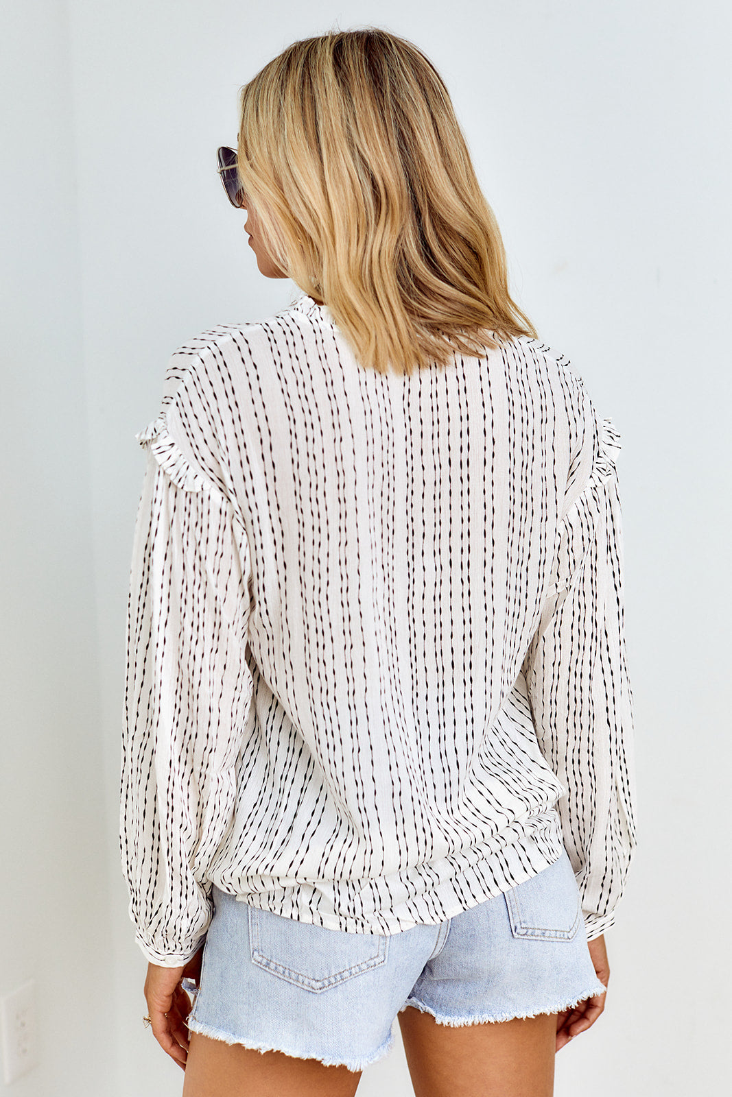 SALE - Simone Ruffle Detail Blouse - fab'rik