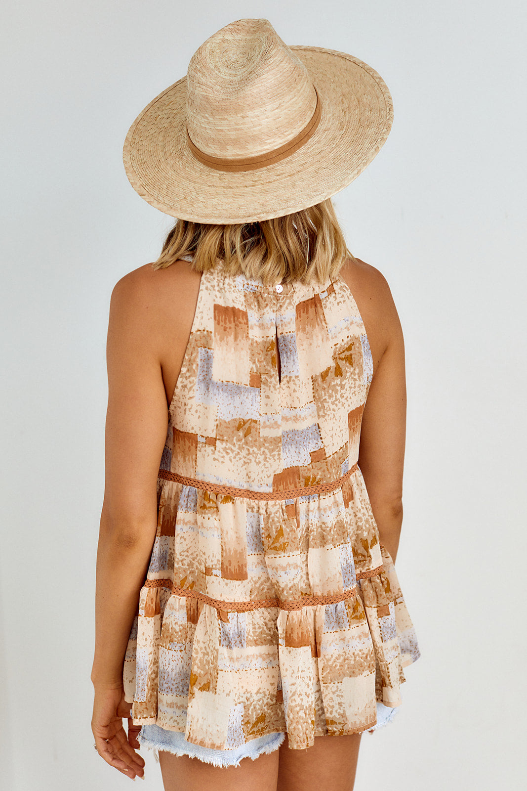 Iona Tiered Sleeveless Blouse - fab'rik