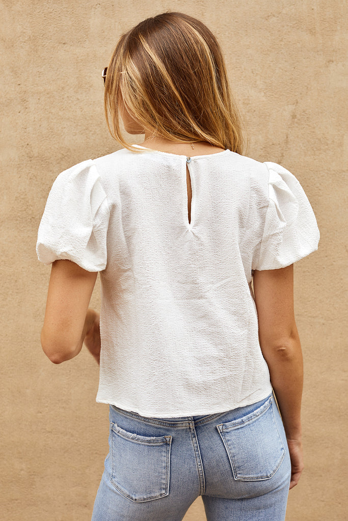 SALE - Jana Puff Sleeve Blouse - fab'rik