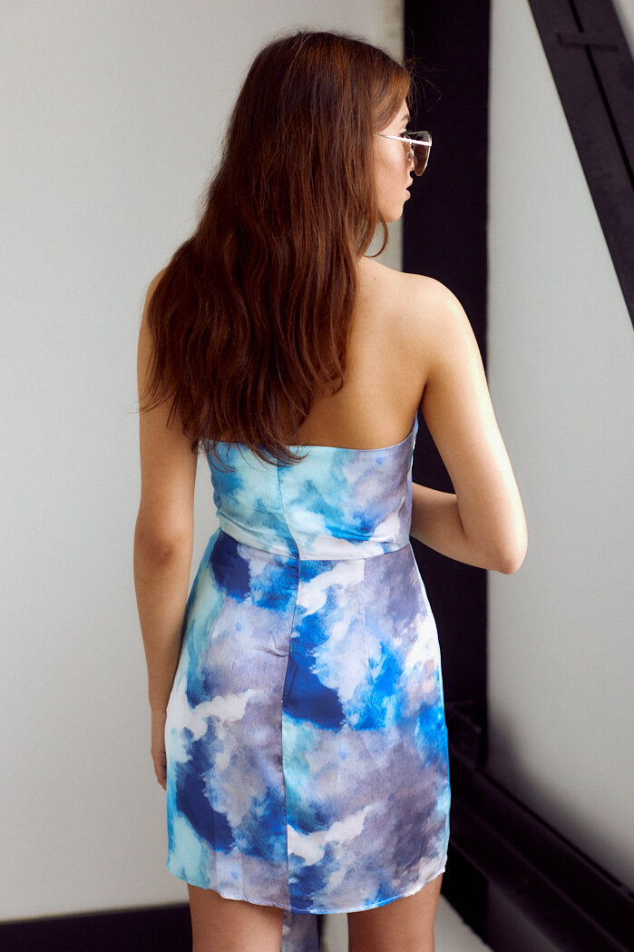 SALE - Lola High Neck Printed Dress - fab'rik