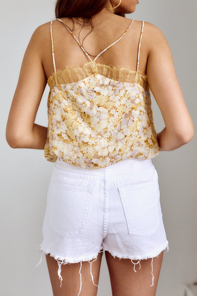 Maxine Distressed Denim Shorts - fab'rik