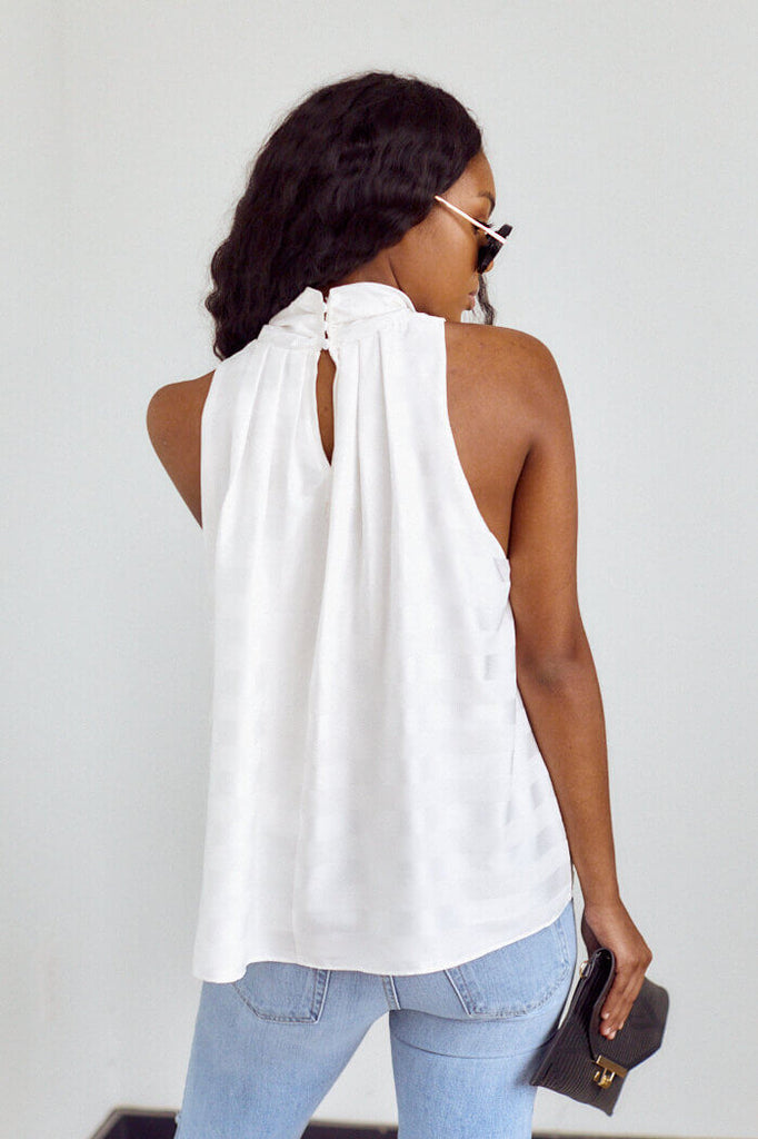 Bianca Sleeveless Halter Blouse - fab'rik
