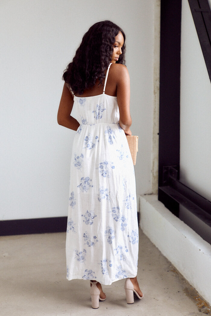 SALE - Annabelle Twist Front Midi Dress - fab'rik