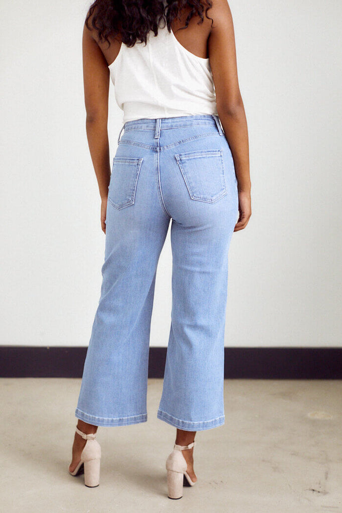 Ashbury Wide Leg Crop Denim - fab'rik