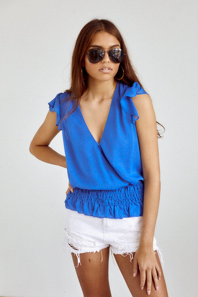 SALE - Carina Smocked Detail Blouse - fab'rik
