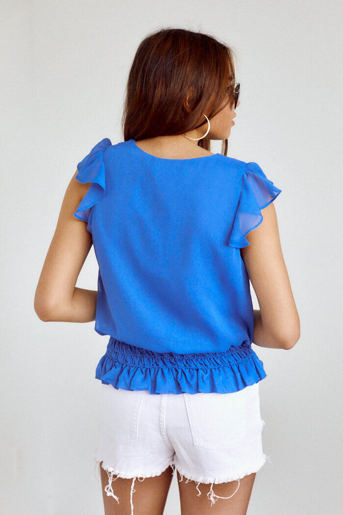 SALE - Carina Smocked Detail Blouse - fab'rik