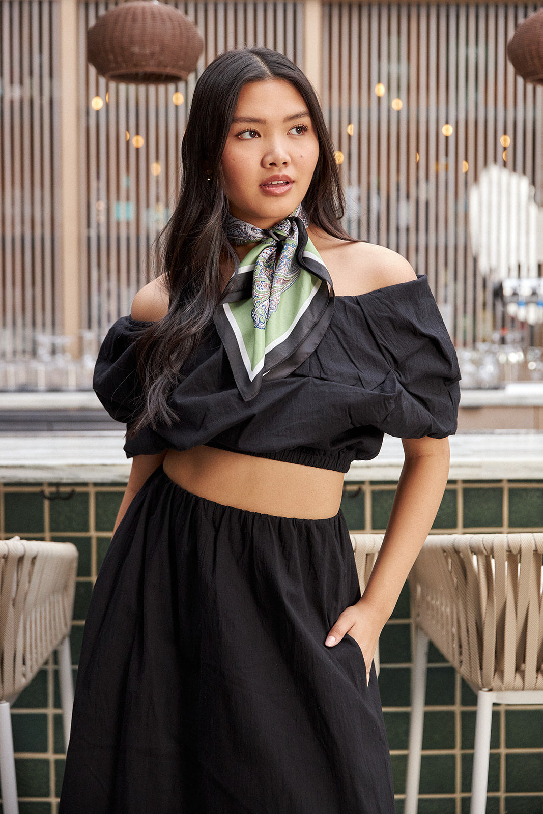 Orion One Shoulder Crop Top - fab'rik