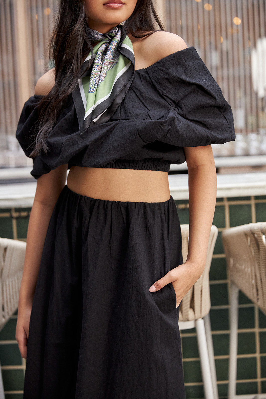 Orion One Shoulder Crop Top - fab'rik