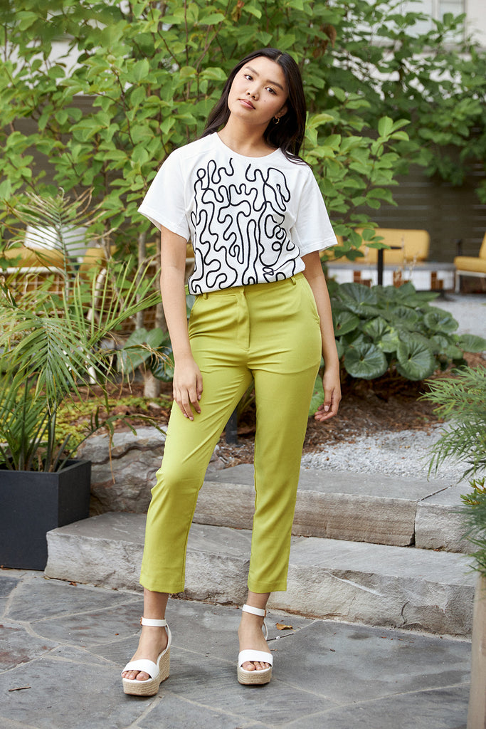 Lyra High Waist Tailored Pant - fab'rik