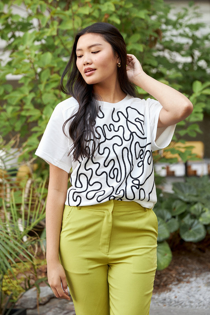 Jada Graphic Detail Top - fab'rik