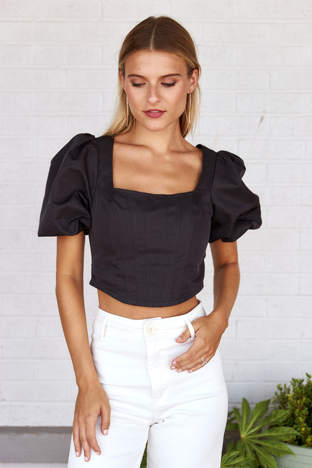 Ezra Puff Sleeve Blouse - fab'rik