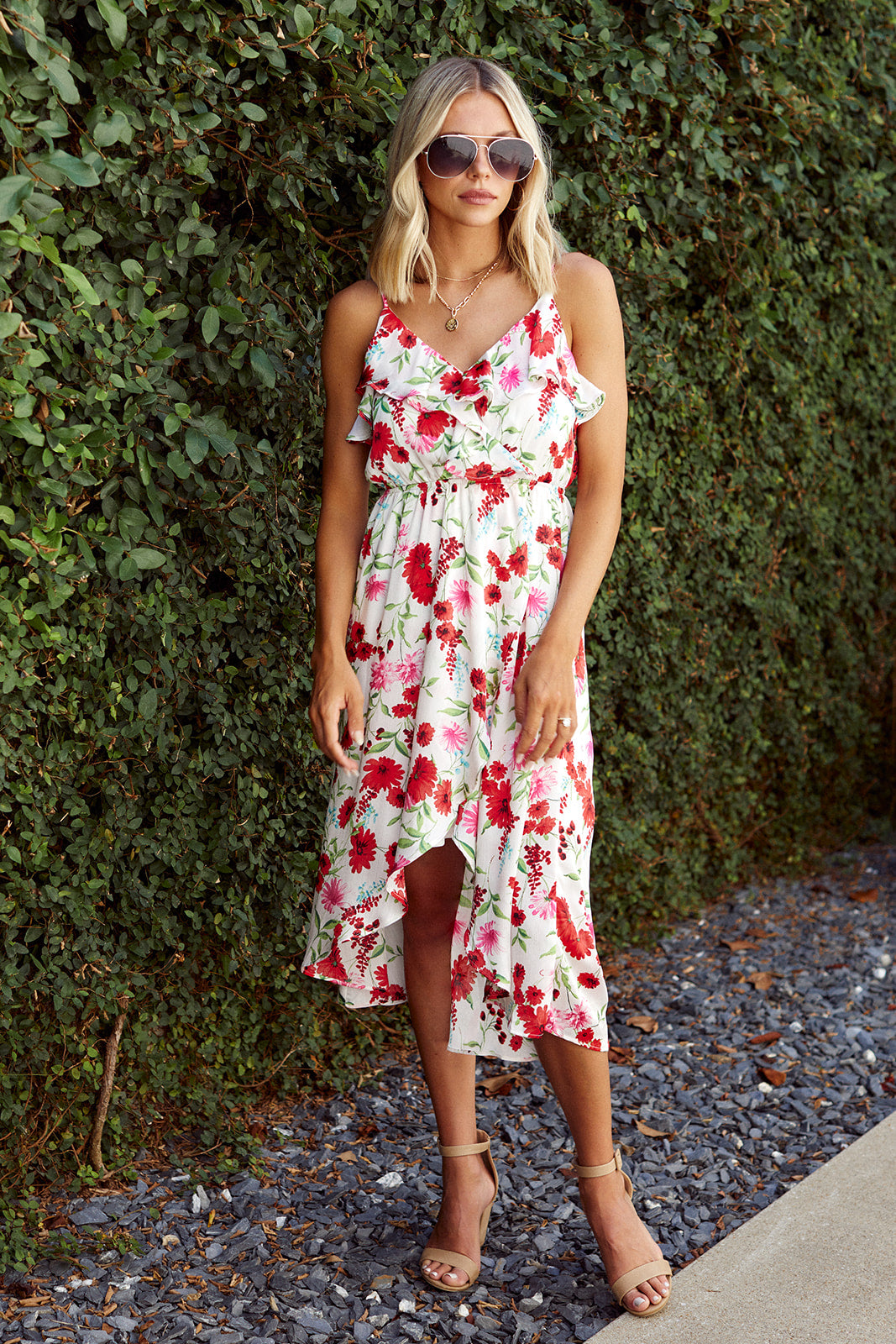 SALE - Gresham Floral Midi Dress - fab'rik