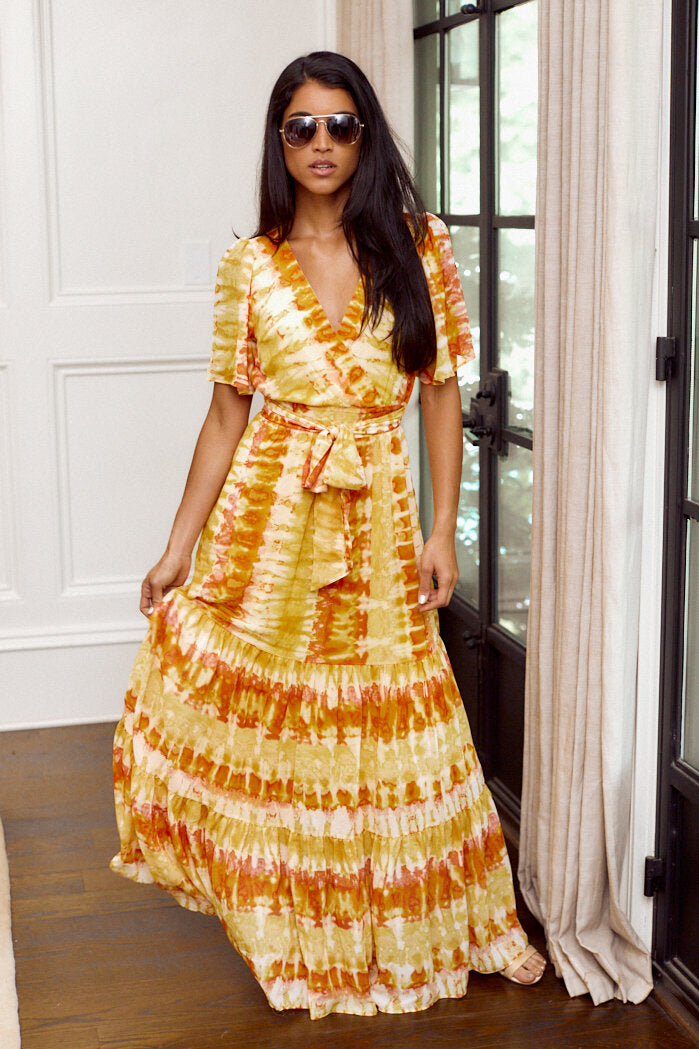 SALE - Phoenix Tie Dye Maxi Dress - fab'rik