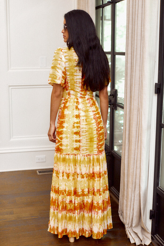 SALE - Phoenix Tie Dye Maxi Dress - fab'rik