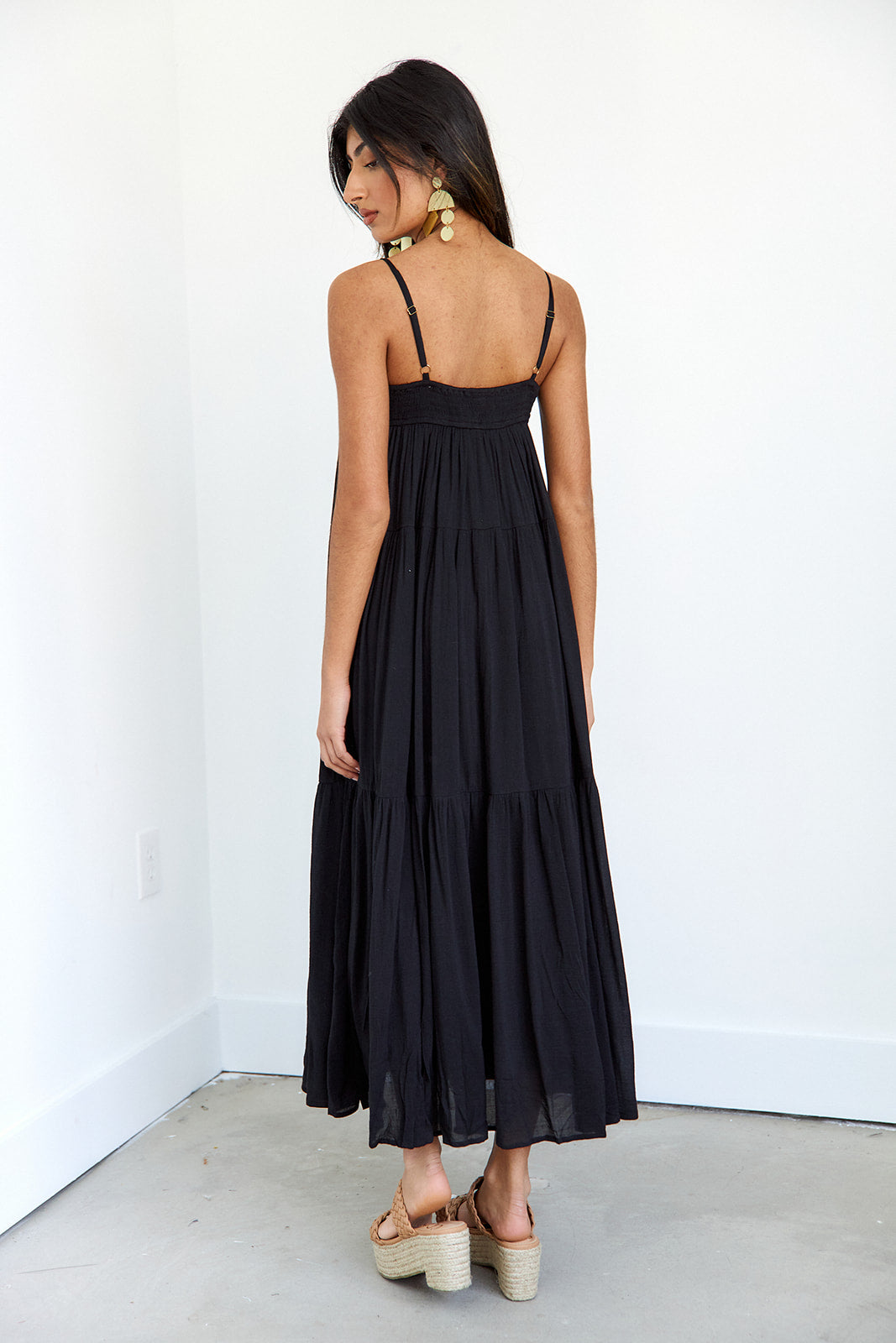 Delaney Crochet Trim Maxi Dress - fab'rik