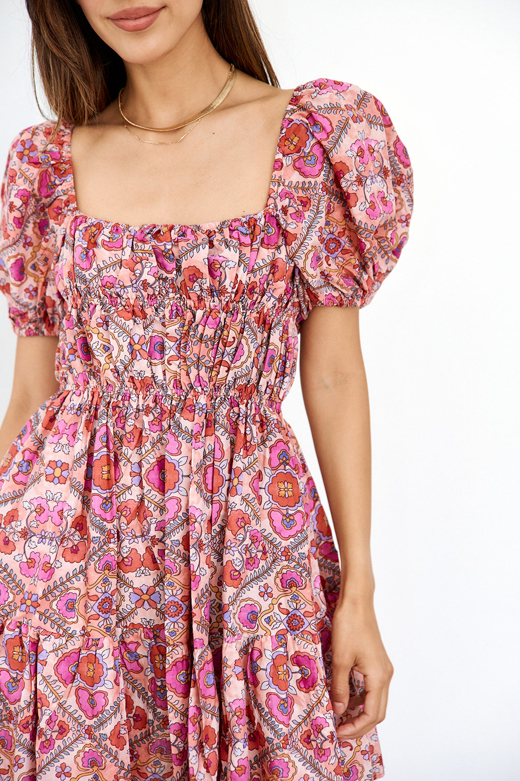 Delvina Floral Mini Dress - fab'rik