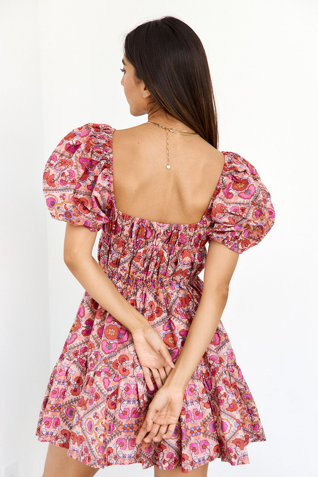 Delvina Floral Mini Dress - fab'rik
