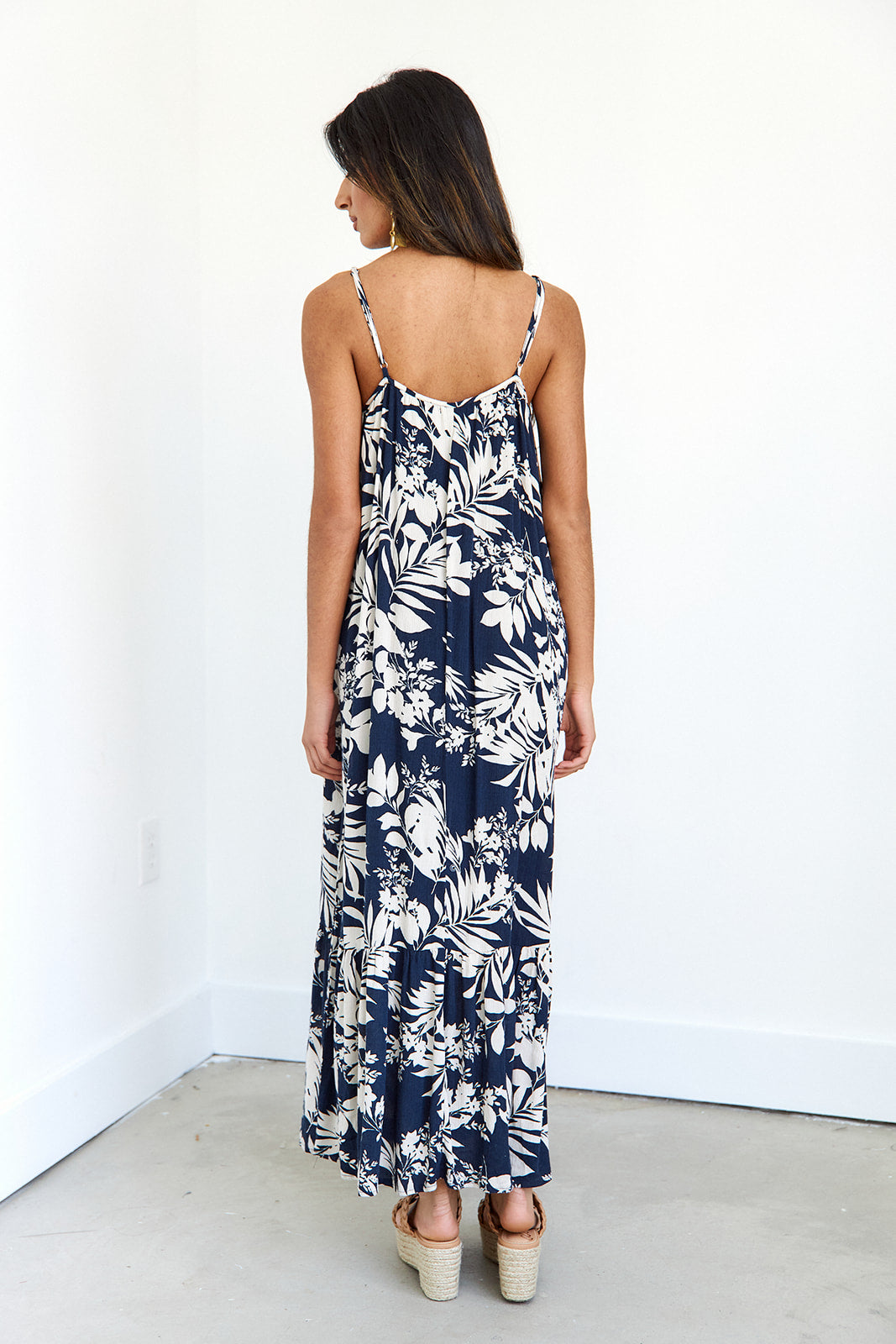 Z-Supply Rocco Abstract Leaf Maxi Dress - fab'rik